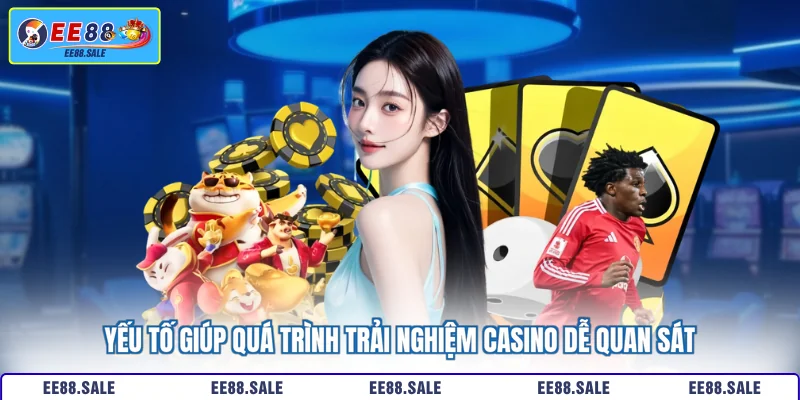 Yếu tố giúp quá trình trải nghiệm casino dễ quan sát